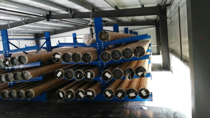 פרופיל ארוך מתכוונן מחסן מתלה דו צדדי צינור פלדה צינור אחסון כבד מתלה - Product Image 4