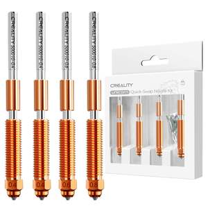 Kit de Boquillas de Cambio Rápido Creality K1C K1 SE, 4 Piezas, 0.4/<span class=keywords><strong>0.6</strong></span>/0.8mm, Aleación de Cobre y Acero Endurecido para K1 Max <span class=keywords><strong>Ender</strong></span> <span class=keywords><strong>3</strong></span> V3 Plus - Product Image 1