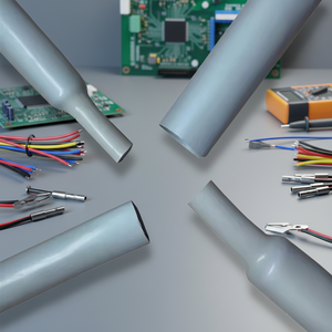 고품질 1KV 정격 실리콘 고무 열수축 튜브, 수축률 2:1, 두께 0.5mm, 저전압 전선 절연용 - Product Image 1