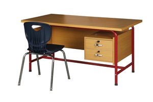 Meubles pour lycée, bureau et chaise double pour étudiants, pas cher, démontable, en MDF, table pour professeur - Product Image 4