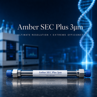 Colonne de chromatographie Amber SEC Plus 3μm à exclusions de taille pour l'analyse des biomolécules et des polymères hydrosolubles