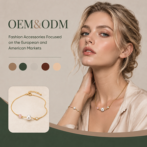 Bracelet élégant pour femme en acier inoxydable plaqué or, avec perles de quartz rose rondes et zircon, idéal pour le quotidien - Vente en gros OEM/ODM - Product Image 1