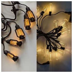 Luci Decorative a LED G40 ST38 Edison Bubble S14, Lampada a Cherosene Impermeabile IP65 per Matrimoni e Feste all'Aperto - Product Image 5