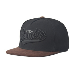 Cappello da Baseball da Uomo con Visiera Piatta, Ricamo 3D, Bicolore in Camoscio, Stile Hip Hop - Product Image 3