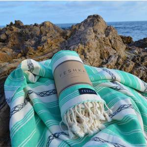 Telo Mare Turco 100% Cotone Biologico - Anti-Sabbia, Perfetto per Regali, Ideale per Bagno, Spa, <span class=keywords><strong>Sauna</strong></span>, Spiaggia - Product Image 1