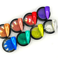 Poudre de Pigment Scintillant en Vrac Effet Diamant pour Cosmétiques, Fard à Paupières, Pigment Éclatant Teinte Bonbon pour Ongles