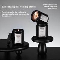 Bougie parfumée haut de gamme en cire de soja, parfum d'intérieur, coffret cadeau de Noël, décorations, personnalisation en gros