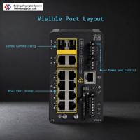 Conmutador Ethernet Industrial Cisco Catalyst IE3100 IE-3100-8P2C-E con Configuración de Puerto 8P2C para Automatización de Fábrica