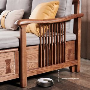 <span class=keywords><strong>Canapé</strong></span> d'angle en bois massif, double usage hiver/été, style chinois moderne, nordique, simple, en tissu et éponge, pour salon - Product Image 5