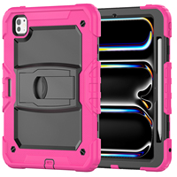 Étui de protection robuste et résistant aux rayures pour tablette hybride de 11 pouces, compatible avec iPad Pro M5 2025 6e génération, avec béquille