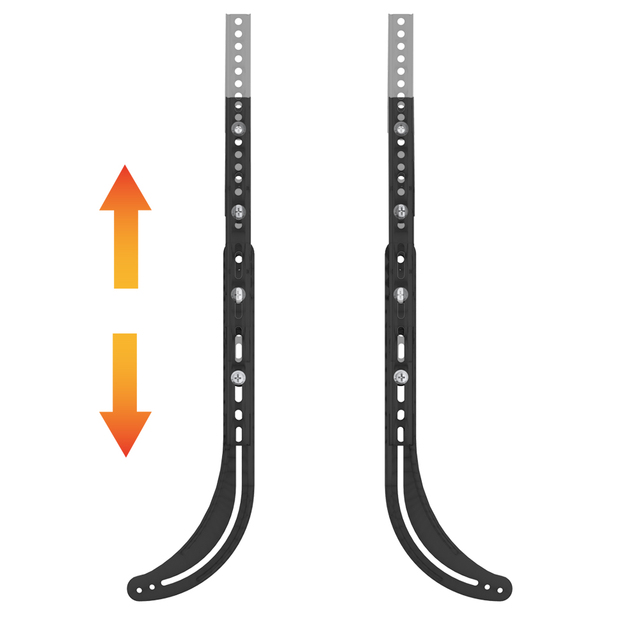 Charmount Sound Bar Mounting Sound Bar Brackets for Mounting Under TV