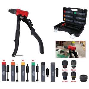 KS TOOLS-Juego de Remachadoras manuales 3 en 1 150,9850-CUERPO EAN 4042146884799 Y CHAPAS DE METAL - Product Image 2