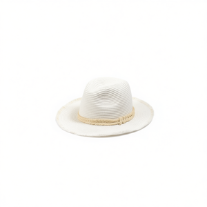 Chapeau Fedora Angelina avec bande tressée, chapeau de paille respirant pour le printemps et l'été, usage décontracté, taille adulte unisexe, 31616, lot de 180 pièces - Product Image 3
