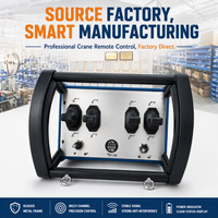 Control Remoto para Grúa, Motor de Embrague Hidráulico, 4 Palancas de Mando, Alta Precisión, Control Remoto Inalámbrico Industrial, IP68 Resistente al Agua, 12v 24v