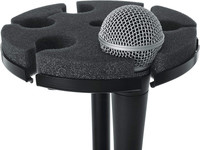 Support de microphone professionnel OEM, support de micro à main, support de micro en métal, support de table pour 6 micros, pince de suspension avec pare-brise en mousse