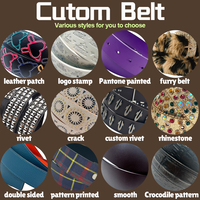 Ceinture personnalisée moderne unisexe géométrique design avion artisanal avec boucle en alliage de zinc Accessoires pour vêtements