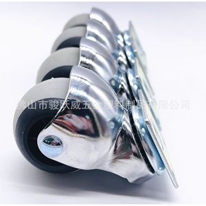 Roulettes de meubles 50 mm en TPR, pivotantes et silencieuses, pour chaise de bureau et canapé - Product Image 5