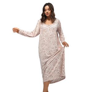 All'ingrosso pigiama <span class=keywords><strong>da</strong></span> <span class=keywords><strong>notte</strong></span> in cotone a <span class=keywords><strong>manica</strong></span> <span class=keywords><strong>lunga</strong></span> abbigliamento <span class=keywords><strong>da</strong></span> <span class=keywords><strong>notte</strong></span> floreale pigiama <span class=keywords><strong>da</strong></span> donna - Product Image 6