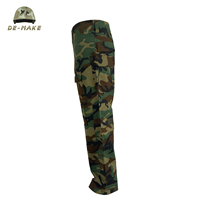 Tenue tactique unisexe De-Make style camouflage grenouille, en coton Ripstop, vêtements de chasse, mélange polyester 65/35, multi-poches, résistante aux perforations