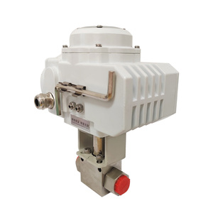 DC24V DC12V haute pression électrique motorisé NPT BSP filetage forgé robinet à boisseau sphérique pour canalisations de vapeur chaudières azote - Product Image 4