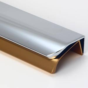 서랍 숨겨진 크롬 블랙 엑스트라 롱 255mm 알루미늄 당겨 알루미늄 가구 핸들 사용자 정의 긴 캐비닛 핸들 - Product Image 2