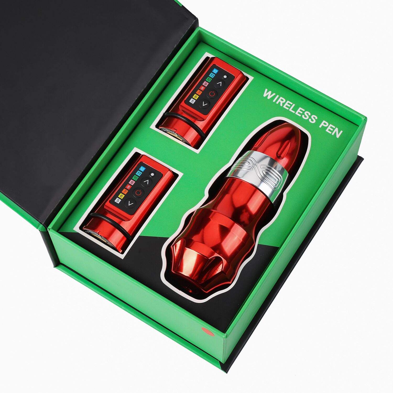 Red with 2 batteries