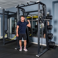 Máquina Smith de Uso Comercial: Rack Multifuncional para Gimnasio, Entrenamiento de Fuerza y Equipamiento Fitness