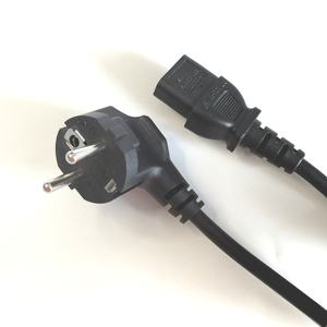 Câble d'alimentation électrique de haute qualité 1.5 mètres de cuivre <span class=keywords><strong>pur</strong></span> 3x0.75 VDE câble d'alimentation Standard européen cordon d'alimentation secteur pour ordinateurs - Product Image 2