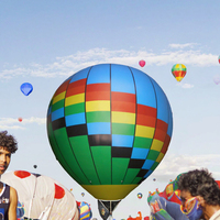 Ballons à air chaud gonflables publicitaires personnalisés avec logo commercial - Taille géante (plus de 12 pieds) en tissu Oxford imperméable avec impression UV