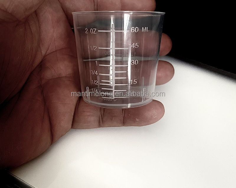 Set 6 Misurini In Plastica Alimentare Trasparenti Con Manico: 2x50ml, 2x100ml, 2x250ml – Antiscivolo E Resistenti Al Calore, Per Cucina E Laboratorio
