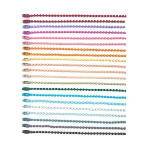 Antyallergenic rắn brass Bead chuỗi 1.5mm <span class=keywords><strong>2.0mm</strong></span> 2.4mm 3.2mm kim loại Brass bóng chuỗi đối với trang sức làm - Product Image 3