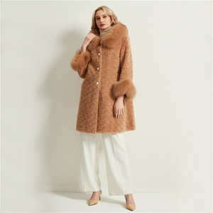 Abrigo Largo <span class=keywords><strong>con</strong></span> <span class=keywords><strong>Capucha</strong></span> de Lana y Forro de Poliéster para <span class=keywords><strong>Mujer</strong></span>, Marca Pudi, <span class=keywords><strong>con</strong></span> Botones al Frente, Estilo Casual, para Invierno, Modelo H903-A - Product Image 4