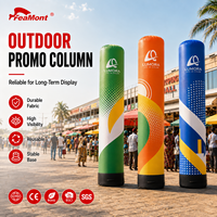 Colonne gonflable hermétique FEAMONT avec tissu imperméable durable pour la publicité routière et l'affichage promotionnel en rue