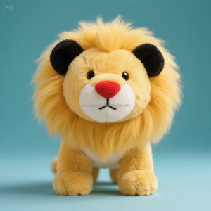 Tùy Chỉnh Thương Hiệu Siêu Mềm Sư Tử Gấu Đồ Chơi Sang Trọng PP Bông Lưới Thêu Công Nghệ Động Vật Hoang Dã Giải Nén Căng Thẳng Cứu Trợ - Product Image 2