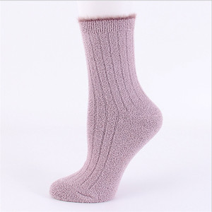 Women Solid Color Winter Thick <strong>Warm</strong> Indoor Floor Wool Touch SoftT <strong>Fuzzy</strong> <strong>Socks</strong> Women - Product Image 3