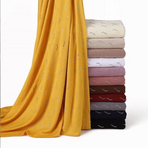 Hijab de gasa fina y suave, hiyab de algodón sólido, vestido grande de Somalia para mujer, encogimiento de hombros o chal transparente, alerón para Toyota Run X - Product Image 3