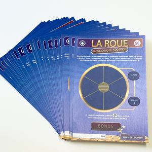 Lotto Lottery Diseño gratuito Boletos para rascar Ganar Uso comercial Tarjeta para rascar fabricada con papel elegante - Product Image 4