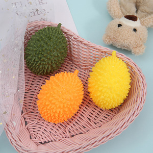 Pelotas Antiestrés de Fruta Durian, Pelotas para Apretar de Rebote Lento, Juguete Blandito para Aliviar el Estrés para Adultos, Niños, Fiestas, Regalos Divertidos - Product Image 4