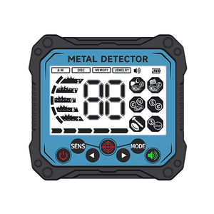 Detector de Metales para Adultos, Plástico Negro, Bobina de Búsqueda de 30 cm con Pantalla LCD, Resistente al Agua, Buscador de Oro y Plata - Product Image 4
