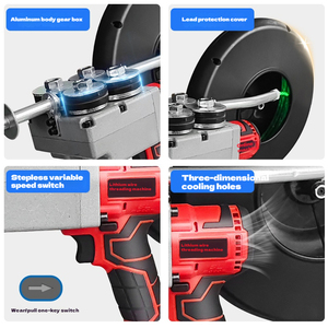 Machine à enfiler les fils électriques sans balais pour outils électriques industriels et de bricolage, outils de tirage de fils, outil d'enroulement de bobines, <span class=keywords><strong>tire</strong></span>-fils - Product Image 5