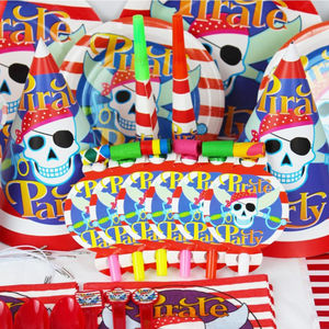 Vaisselle de fête <span class=keywords><strong>pirate</strong></span> gobelets en papier jetables serviettes assiettes à dîner pour enfants anniversaire <span class=keywords><strong>Pirate</strong></span> vaisselle ensemble faveurs de fête - Product Image 6
