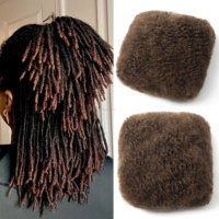 ANNA bel colore #4 # capelli umani neri naturali 30g Remy capelli umani alla rinfusa Dreadlocks extension per un Look naturale