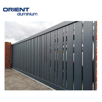 Certainement les portes en aluminium de portail en aluminium de conception puissante de la meilleure solution pour le revêtement de poudre de maisons