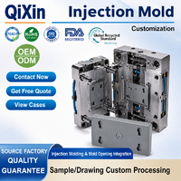 Moule d'injection plastique carré multi-trous personnalisé OEM ODM, moule d'accessoire industriel en plastique de précision, traitement sur mesure