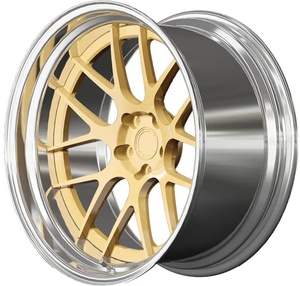 Jantes de voiture en alliage d'or personnalisables Wen Qi en promotion – Tailles 15, <span class=keywords><strong>16</strong></span>, 17, 18, 19, 20, 21, 22 pouces – Jantes dorées de forme originale - Product Image 1