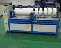Machine de découpe et de refendage de rouleaux de tissu, de cuir et de ruban, à commande PLC