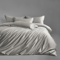 Taie d'oreiller en satin de lyocell de luxe, douce, avec fermeture éclair discrète, imprimée sur mesure pour usage domestique et hôtelier, technique de tissage