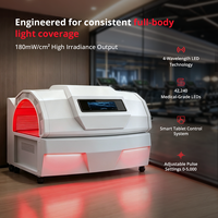 Lit de luminothérapie motorisé commercial avec LED de qualité médicale 633nm/810nm/850nm/940nm, alimentation OEM d'usine