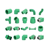 Accessoires de tuyau PPR 16mm Accouplement de soupape à soupape haute pression Double coude femelle avec coude Tee Accouplement de selle Capuchon de tuyau