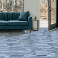 Revêtement de sol PVC LVT de luxe personnalisé, 5 mm, autocollant, tapis de sol commercial en plastique, placage bois, vinyle, carreaux de sol antistatiques